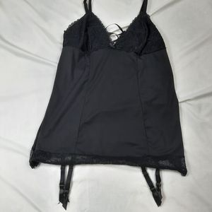 Size QS 14 - 18 Baci Black Lingerie with Stocking Straps Sexy Queen Beauty